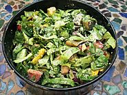 Breakfast Salad with Green Tahini-Lime Dressing