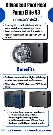 Advanced Pool Heat Pump Elite V3 | Madimack
