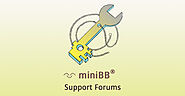 miniBB Support Forums - Manual