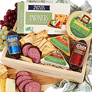 Gourmet Meat & Cheese Sampler - GourmetGiftBaskets.com
