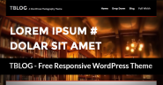 TBLOG - Free Responsive WordPress Portfolio Theme by Web Design Tunes