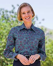 Ladies Patterned Blouses & Women's Patterned Shirts | James Meade