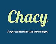 Chacy: Simple Collaborative Lists Without Logins