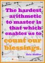 Do the Math (Count Your Blessings) | Thankful Thursday | The New Girlfriendology | Be a Better Friend | Inspiration, ...