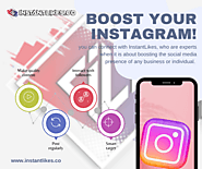 InstantLikes – Boost Your Instagram Presence to Get More Sales