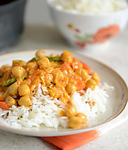 Easy Chickpea Curry with Coconut Rice