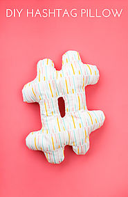 DIY Hashtag Pillow - The Crafted Life