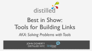 Link Building Tools Of The Trade - by John Doherty