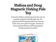 Melissa and Doug Magnetic Fishing Pole Toy