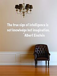 Knowledge & Intelligence Quote - Albert Einstein