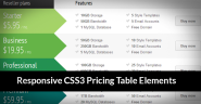 35 Top Responsive CSS3 Pricing Tables Elements - Free Pricing Tables