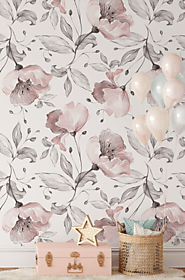 Floral Peel and Stick Removable Wallpaper