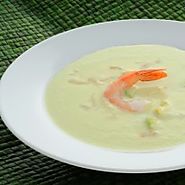 Chilled Cucumber-Prawn Soup