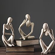 Abstract Creative Thinker People Sculptures Figurines Office Home Decoration - ArtiCraft