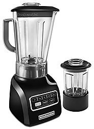 KitchenAid KSB655COB 5-Speed Blender with 56-Ounce BPA-Free Pitcher and 24-Ounce Culinary Jar - Onyx Black