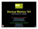 Startup Metrics 101: a Product & Marketing Workshop