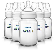 Philips AVENT Classic Plus BPA Free Polypropylene Bottles, 9 Ounce (Pack of 5)