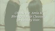 Amla & Bhringraj Hair Cleanser/Shampoo | Reduce Dandruff and Healthy Hair Growth - Khadi Organique