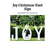 Joy Christmas Yard Sign
