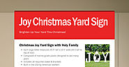 Joy Christmas Yard Sign