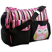 Best Diaper Bag Baby Stroller Organizer by Nimnyk, Mommy Tote Messenger Diaper Bags (Pink)