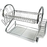 2 Tier Dish Rack with Tray -
