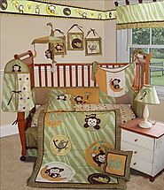 Cute Baby Girl Monkey Crib Bedding Sets Powered by RebelMouse
