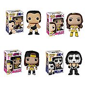 WWE Nikki and Brie Bella, Sting, Andre the Giant Pop! Vinyl Figures Set of 4