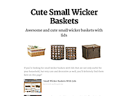Cute Small Wicker Baskets