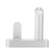 2 in 1 Aluminum Metal Displaying Holder Stand Desktop Docking Station for Apple Watch for iPhone 6 / Plus/ 5s Chargin...