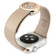 Apple Watch Band, Baseus® Modern Slimple Series Genuine Leather Strap Wrist Band Replacement Metal Clasp for Apple Wa...
