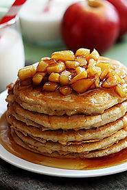 Apple Cinnamon Pancakes - Creme De La Crumb