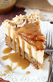 Caramel Apple Blondie Cheesecake - Life Love and Sugar