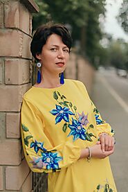 Beaded Shift Dress, Floral Embroidery Dress, Beaded Shift Dress