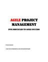 Agile Project Management: Five Obstacles to Agile Success