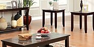 Solid Wood Coffee Table And End Table Sets