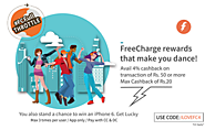 Get 4% Cashback on Recharge + Get a chance to win an iPhone 6 - Freecharge
