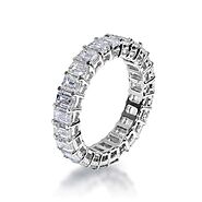 Diamond Eternity bands with different shape and colors by Mike Nekta in USA