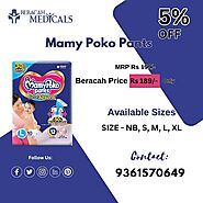 Mamy Poko Pants Extra Absorb Baby Diapers, Large (L)