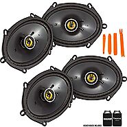 KICKER 46CSC684 - Two Pairs of CS-Series CSC68 6x8-Inch (160x200mm) Coaxial Speakers, 4-Ohm (2 Pairs)