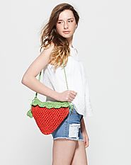 Strawberry Straw Bag
