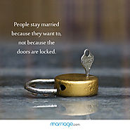 People Stay Married Because They Want