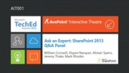 Ask an Expert: SharePoint 2013 Q&A Panel (Channel 9)