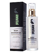 Shimmer Body Oil Pearl White Bronze Face Brighten Glow Highlighter Illuminator Body Makeup Shine Glitter Gold Liquid