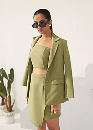 Raven | 3 Piece Co-ord Set With Skirt - Detales Fashion