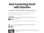 Best Gardening Stool with Handles