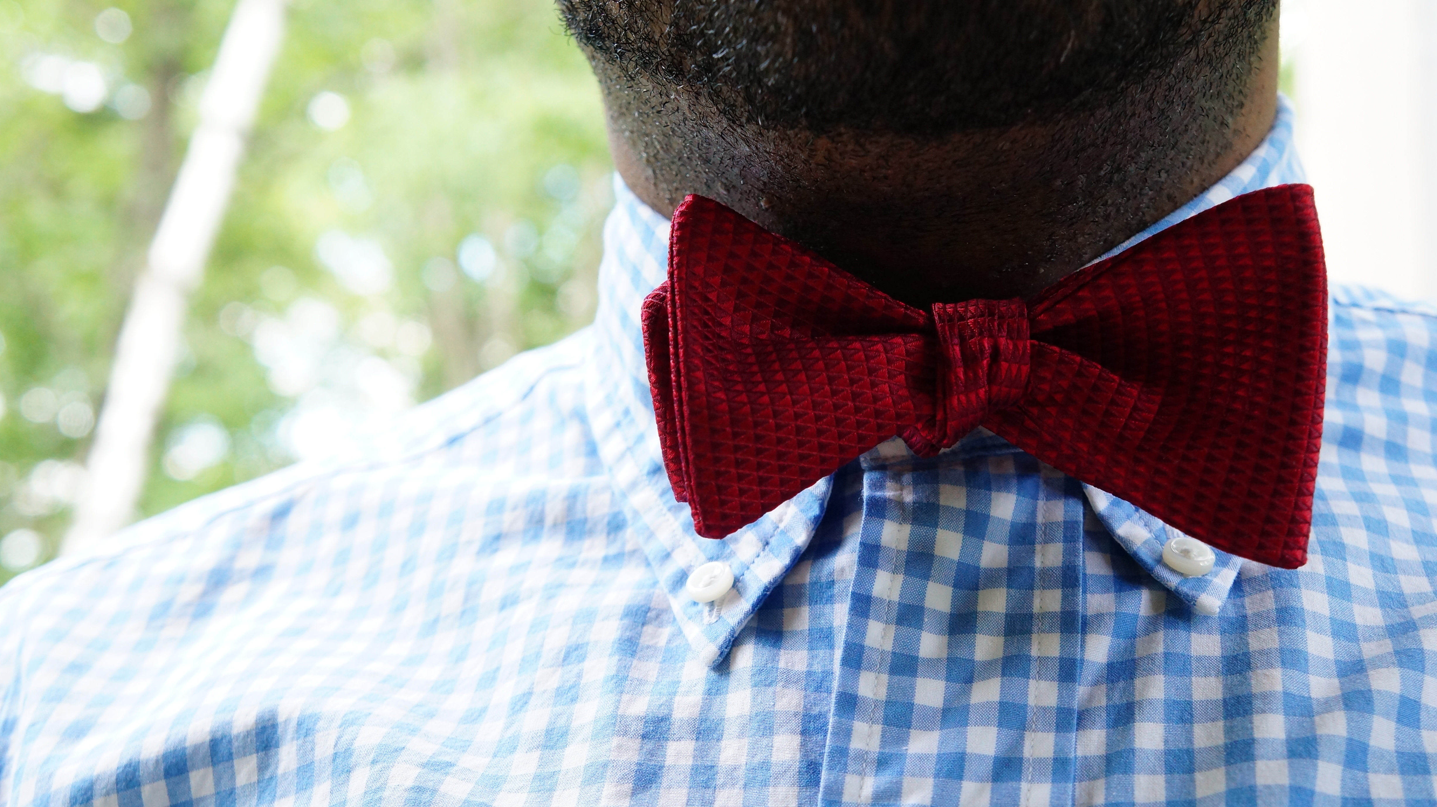 Headline for The Bow Tie Naming Rights Contest (Red w Sawtooth pattern)