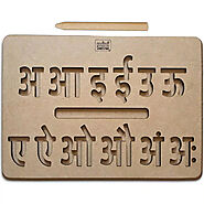 Hindi Alphabet Tracing Board 3+ Years – Mini Leaves