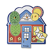House first shapes jumbo Knob and Peg wooden puzzle 1+ Years – Mini Leaves