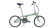 Allen Sports Downtown 1-Speed Folding Bicycle, Green